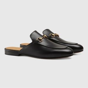 Gucci loafers “Princetown” mules / slides classic black, w/ receipt 37.5